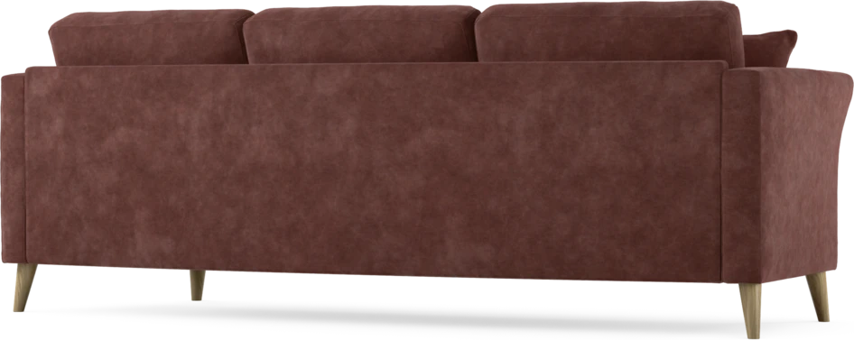 Eden - 3-sits soffa svängd - Röd