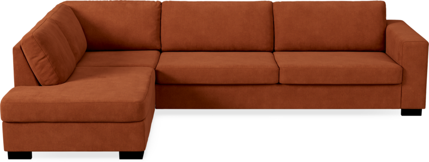 Nevada - 3-sits soffa med divan vänster - Röd