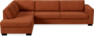 Nevada - 3-sits soffa med divan vänster - Röd