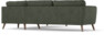Bridge - Hörnsoffa, 3+3-sits - Grön