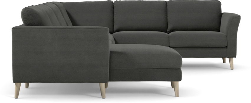 Bridge - Hörnsoffa, 3+2-sits med schäslong vänster - Grå