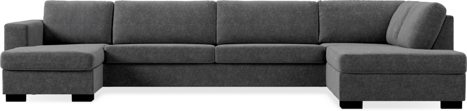 Nevada - 4-sits soffa med schäslong vänster och divan höger - Grå