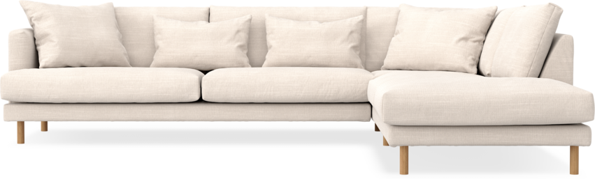 Harper - 3-sits soffa med divan höger - Beige