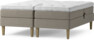Delux Sense - Ställbar säng, dubbelsäng med bäddmadrass - Beige
