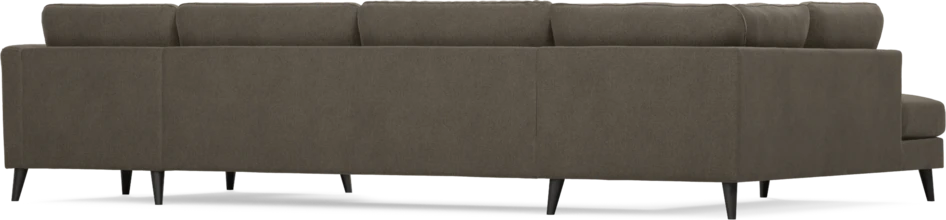 Bridge - 3-sits soffa med divan vänster och schäslong höger - Brun