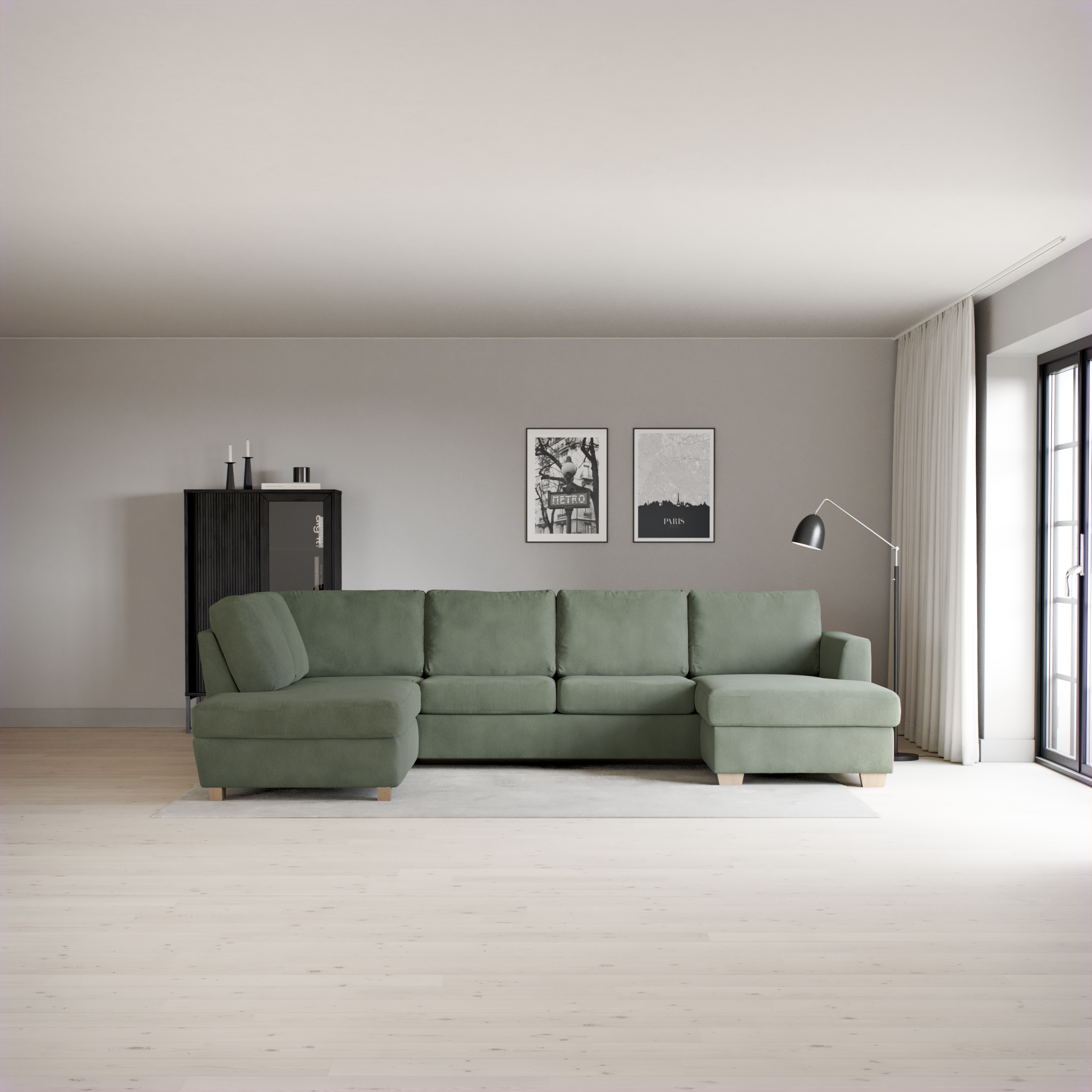 Friday - 3-sits soffa med divan vänster och schäslong höger - inspiration