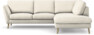 Madison Lux - 2-sits soffa med divan höger - Vit