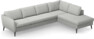 County - 3-sits soffa med divan höger - Grå