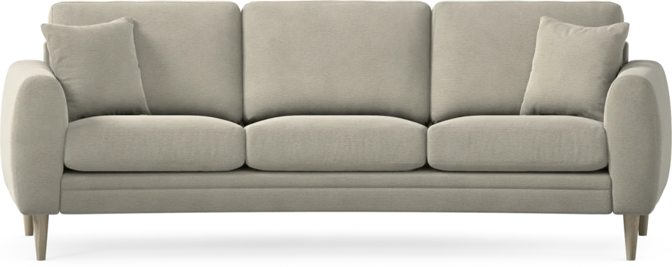 Eden - 3-sits soffa svängd - Brun