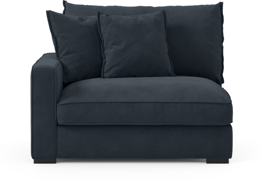 Rossi - 1,5-sits med armstöd vänster - Blå