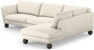 Madison Lux - 3-sits soffa med divan höger - Vit