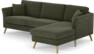 Eden - 2,5-sits soffa med schäslong - Grön