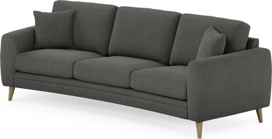 Eden - 3-sits soffa svängd - Grå
