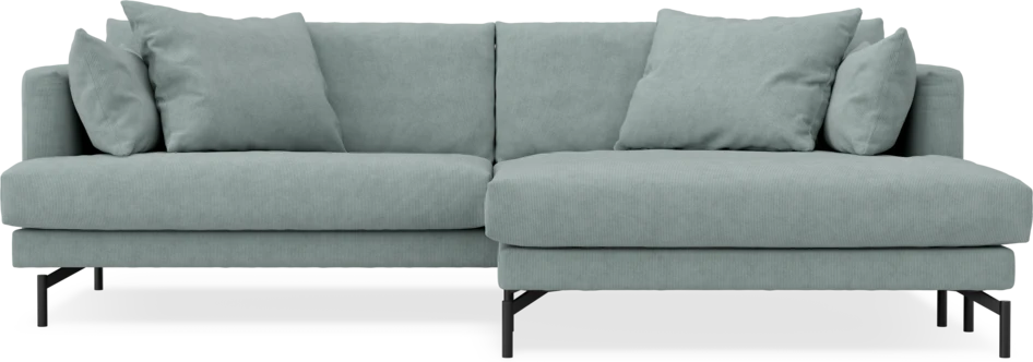 Harper - 4-sits med schäslong XL höger - Grön