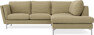 Madison - 2-sits soffa med divan höger - Gul