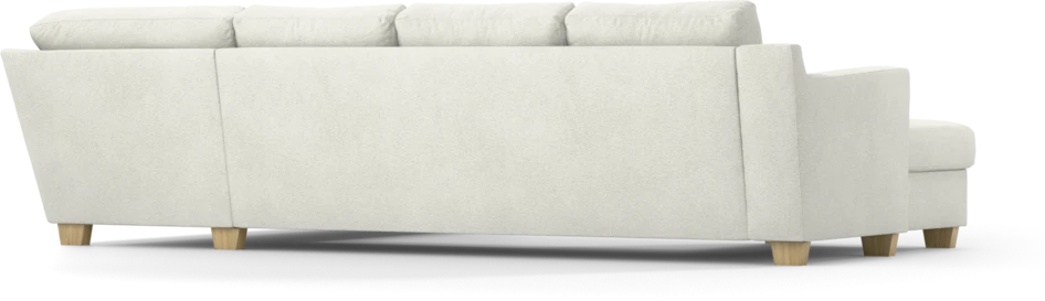 Friday - 3-sits soffa med schäslong vänster och divan höger - Vit