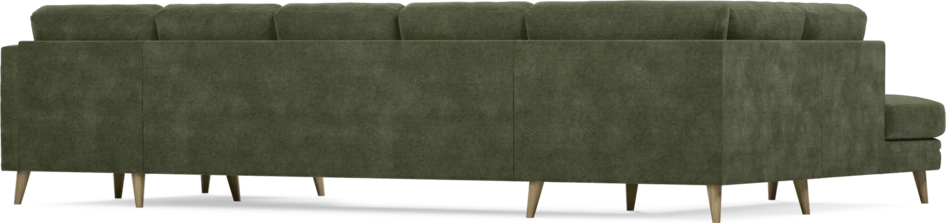 Eden - 3-sits soffa med divan vänster och schäslong höger - Grön