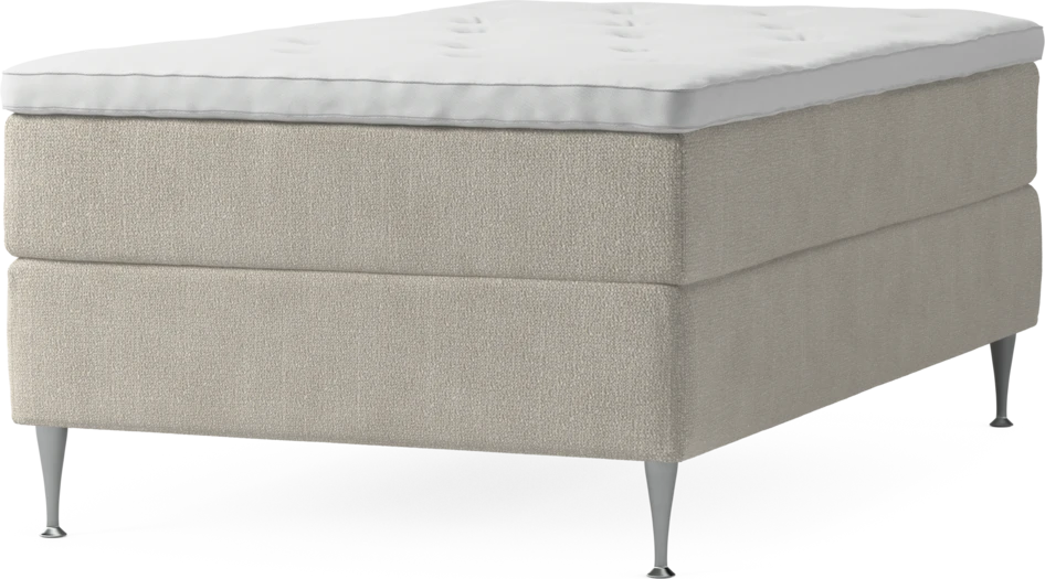 Delux Exclusive - Kontinentalsäng, enkelsäng 120 cm med bäddmadrass och sängben