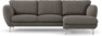 Madison Lux - 2-sits soffa med schäslong höger - Brun