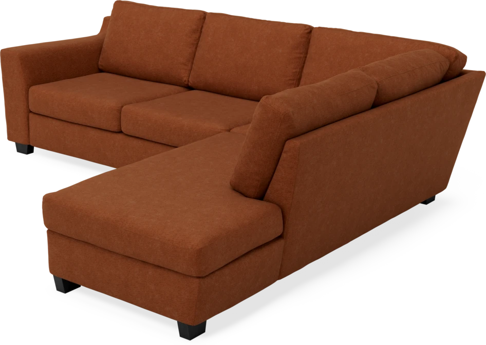 Friday - 2,5-sits soffa med divan höger - Orange