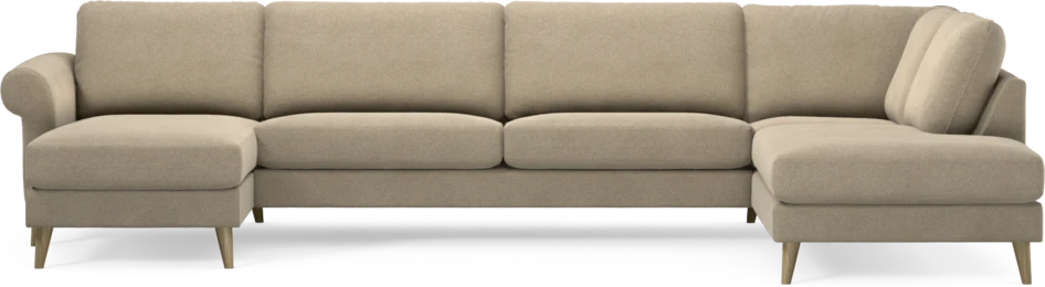Bridge - 3-sits soffa med schäslong vänster och divan höger - Beige
