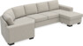 Nevada - 3-sits soffa med cosy hörn vänster och schäslong höger - Beige