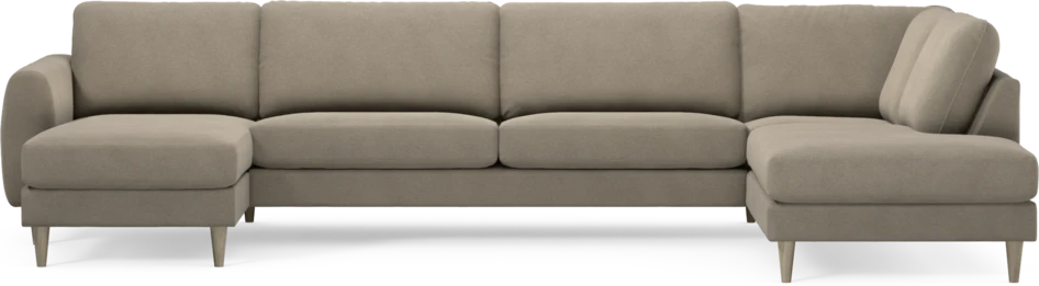 Bridge - 3-sits soffa med schäslong vänster och divan höger - Beige