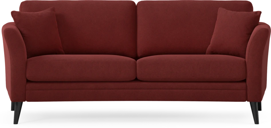 Eden - 2,5-sits soffa svängd - Röd