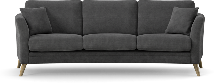 Eden - 3-sits soffa svängd - Grå