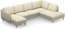 Madison Lux - 2-sits soffa med schäslong vänster och divan höger - Vit