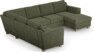 Friday - Hörnsoffa, 2+3-sits med schäslong höger - Grön