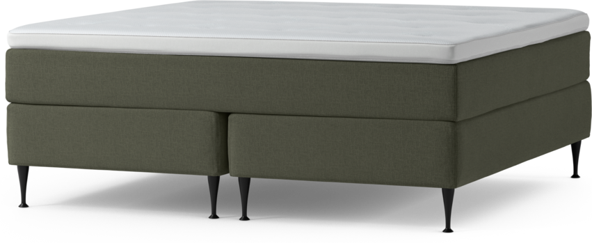 Delux Exclusive - Kontinentalsäng, dubbelsäng med bäddmadrass och sängben