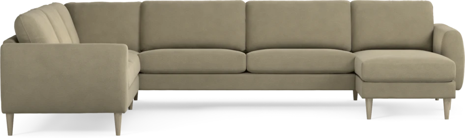 Bridge - Hörnsoffa, 2+3-sits med schäslong höger - Beige