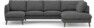 Madison Lux - 2-sits soffa med schäslong vänster och divan höger - Vit