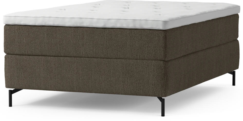 Delux Exclusive - Kontinentalsäng, enkelsäng 140 cm med bäddmadrass och sängben
