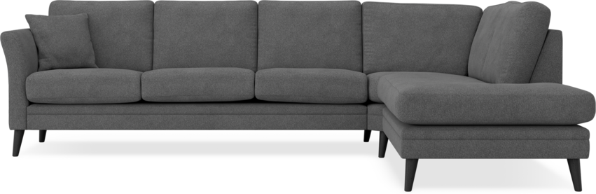 Eden - 3-sits soffa med divan - Svart