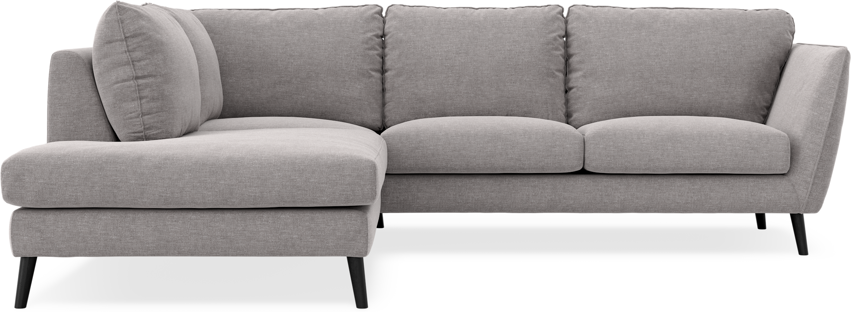 Madison - 2-sits soffa med divan vänster - Grå