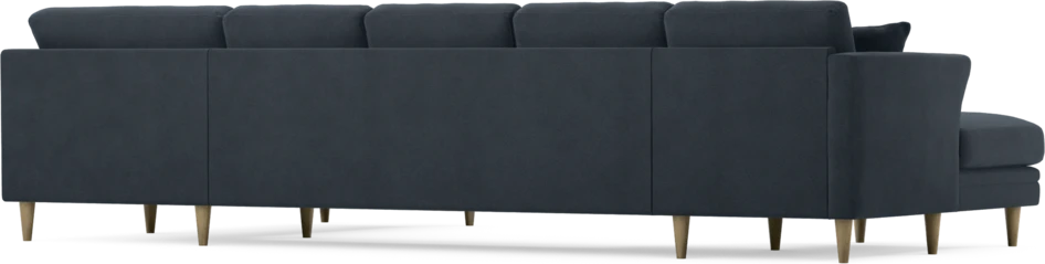 Eden - 3-sits soffa med schäslong vänster och divan höger - Blå