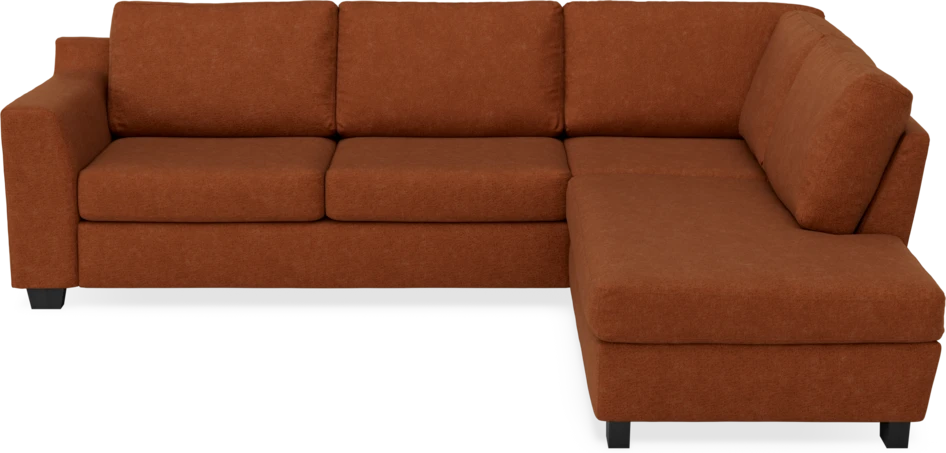 Friday - 2,5-sits soffa med divan höger - Orange