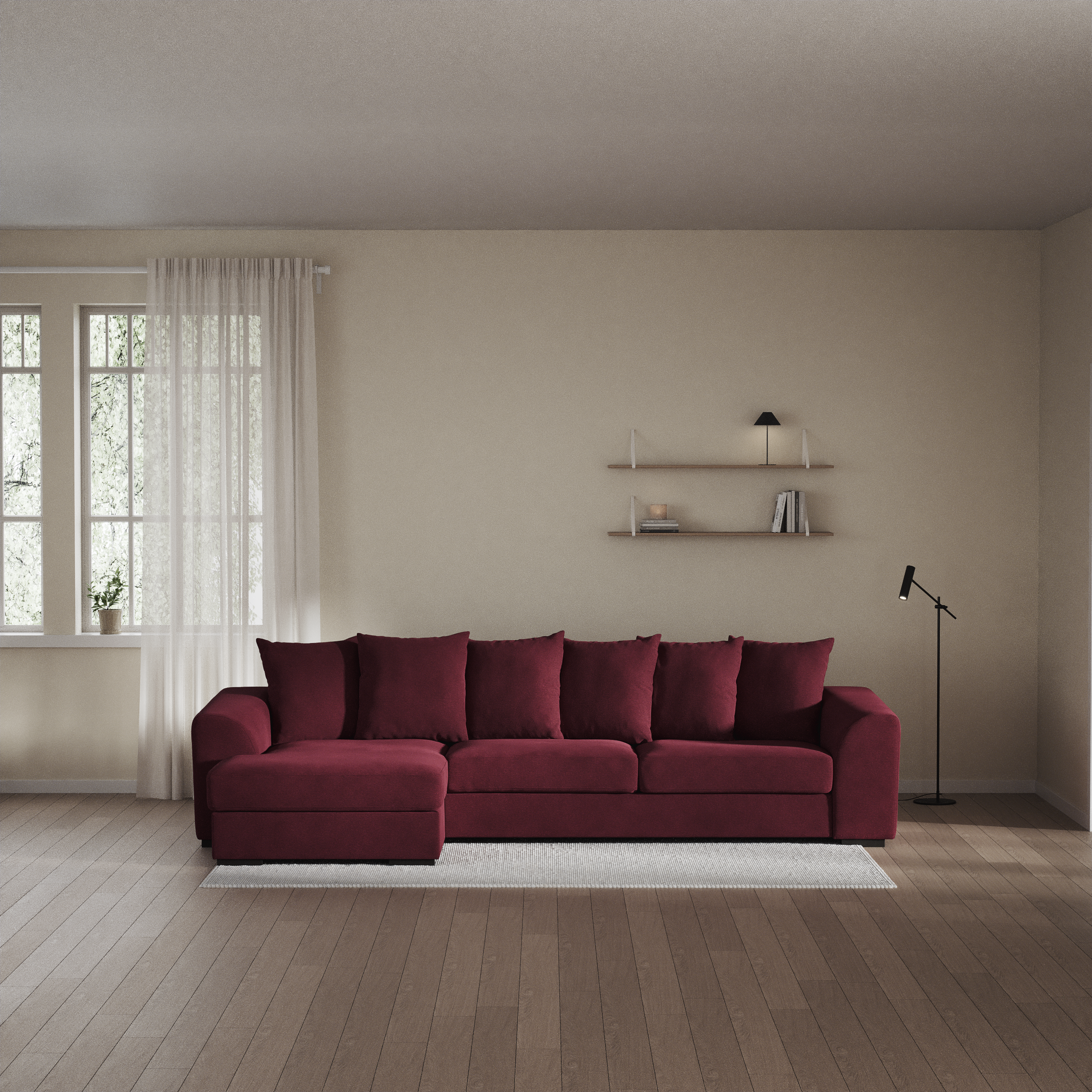 Town - 3-sits soffa med schäslong vänster - inspiration