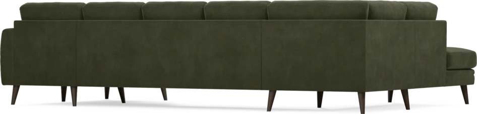 Eden - 3-sits soffa med divan vänster och schäslong höger - Grön