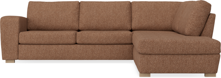 Friday - 2,5-sits soffa med divan höger - Orange