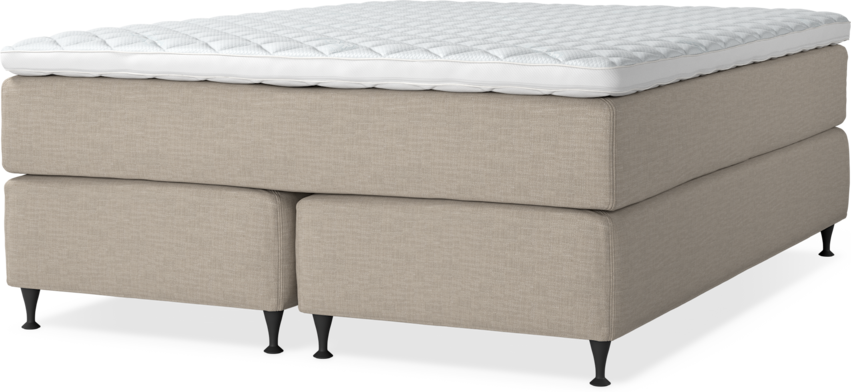Delux Dream - Kontinentalsäng, dubbelsäng med bäddmadrass - Beige