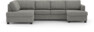 Nevada - 3-sits soffa med divan vänster och schäslong höger - Grå