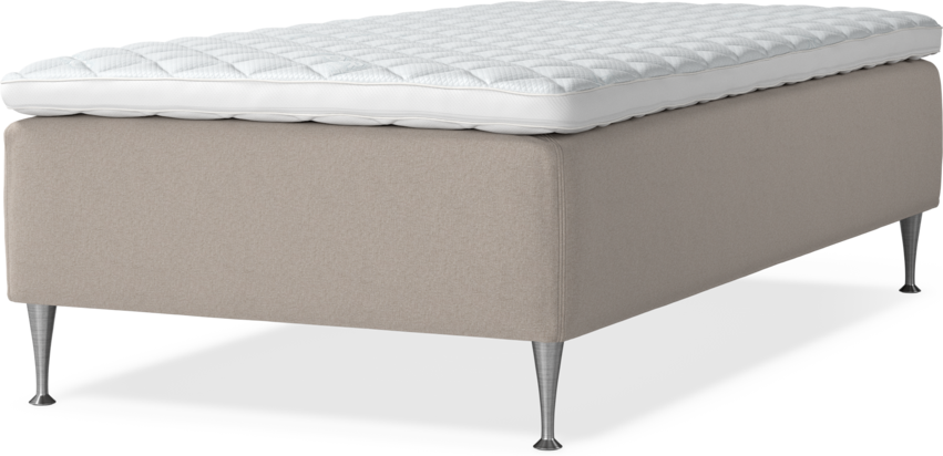 Delux Dream - Ramsäng, enkelsäng med bäddmadrass - Beige