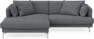 Harper - 4-sits med schäslong XL vänster - Grå