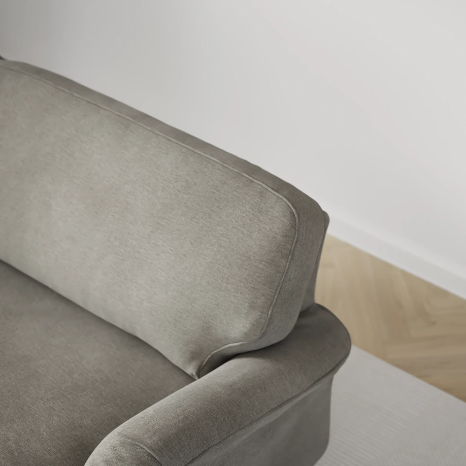 Oxford - 3-sits soffa svängd - Grå