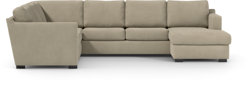 Friday - Hörnsoffa, 2+3-sits med schäslong höger - Beige