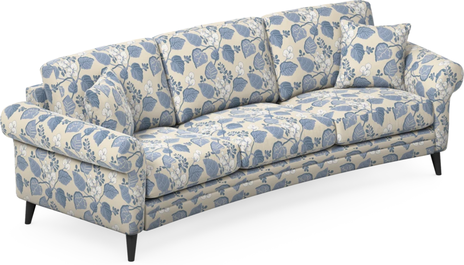 Eden - 3-sits soffa svängd - Flerfärgad