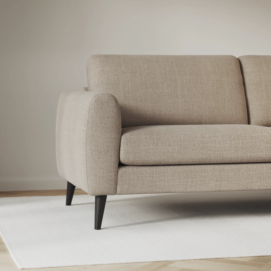 Bridge - 3-sits soffa med schäslong vänster och divan höger - Beige